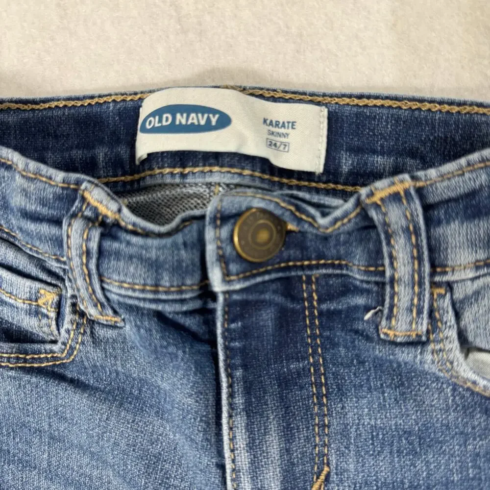 Old Navy Karate Skinny Jeans Size 4 Medium Wash Stretch
